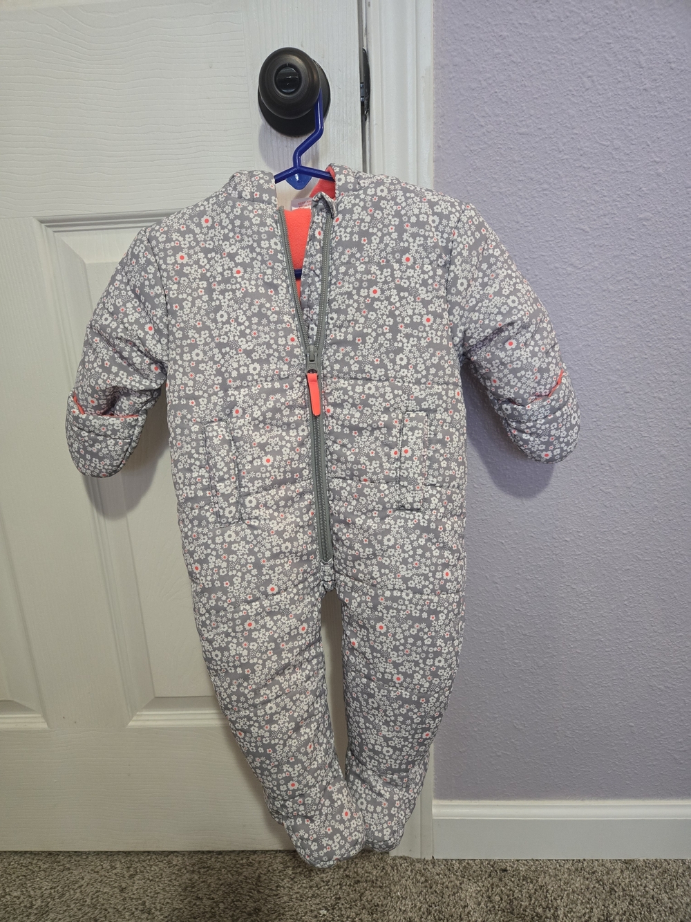 Quilted One-Piece Infant Snowsuit